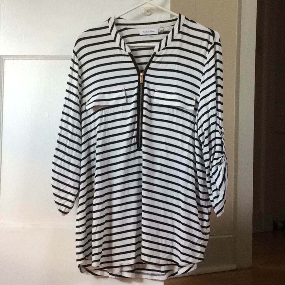 Calvin Klein striped blouse